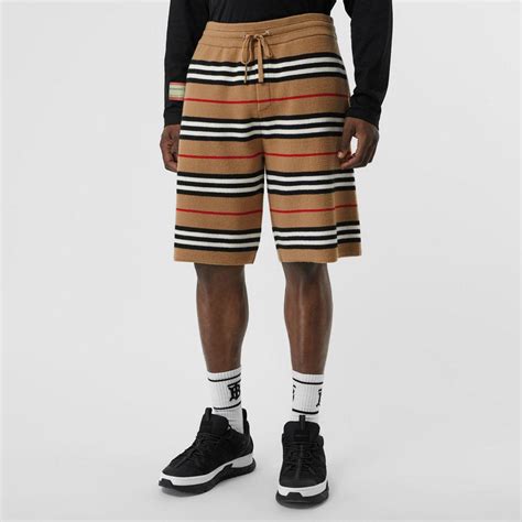 burberry men's icon merino shorts|burberry men's pants.